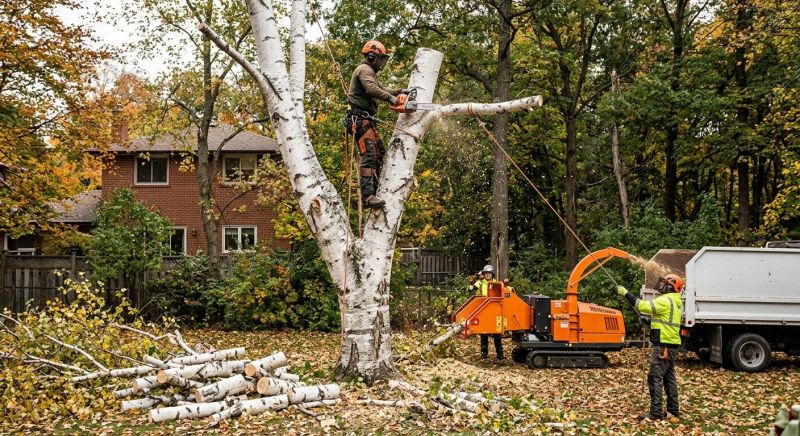 Birch Tree Removal in Bucks County, PA